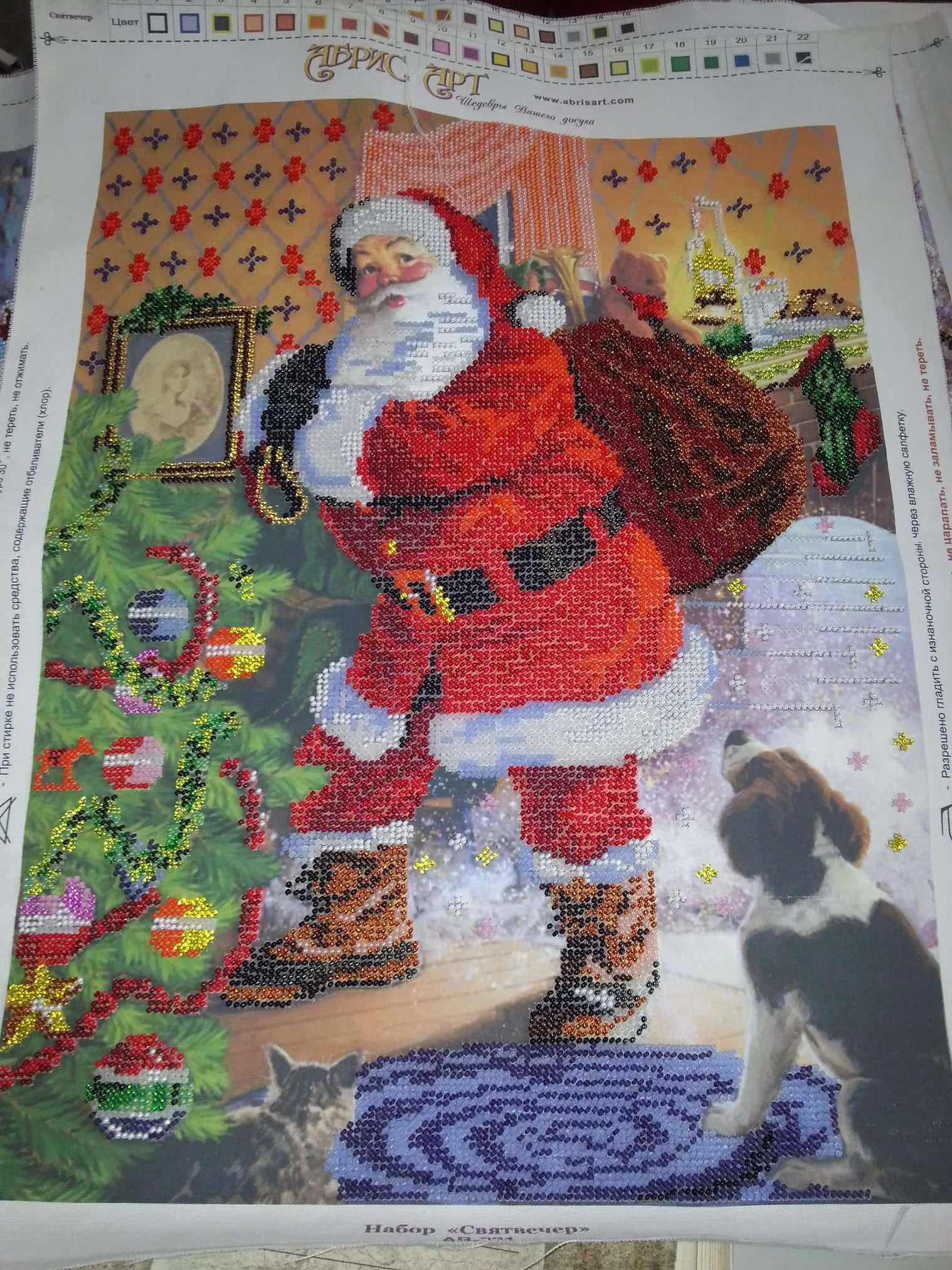 Bead Embroidery Kit Main Bead Embroidery Kit Christmas Eve