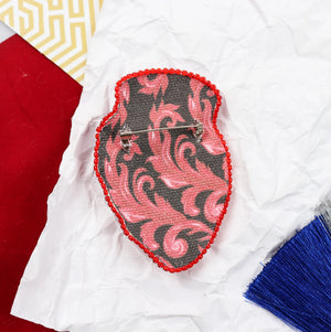 Brooch Embroidery Kit Decoration Heartbeat (Decoration)