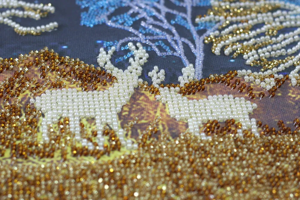Bead Embroidery Kit Main Bead Embroidery Kit Golden forest