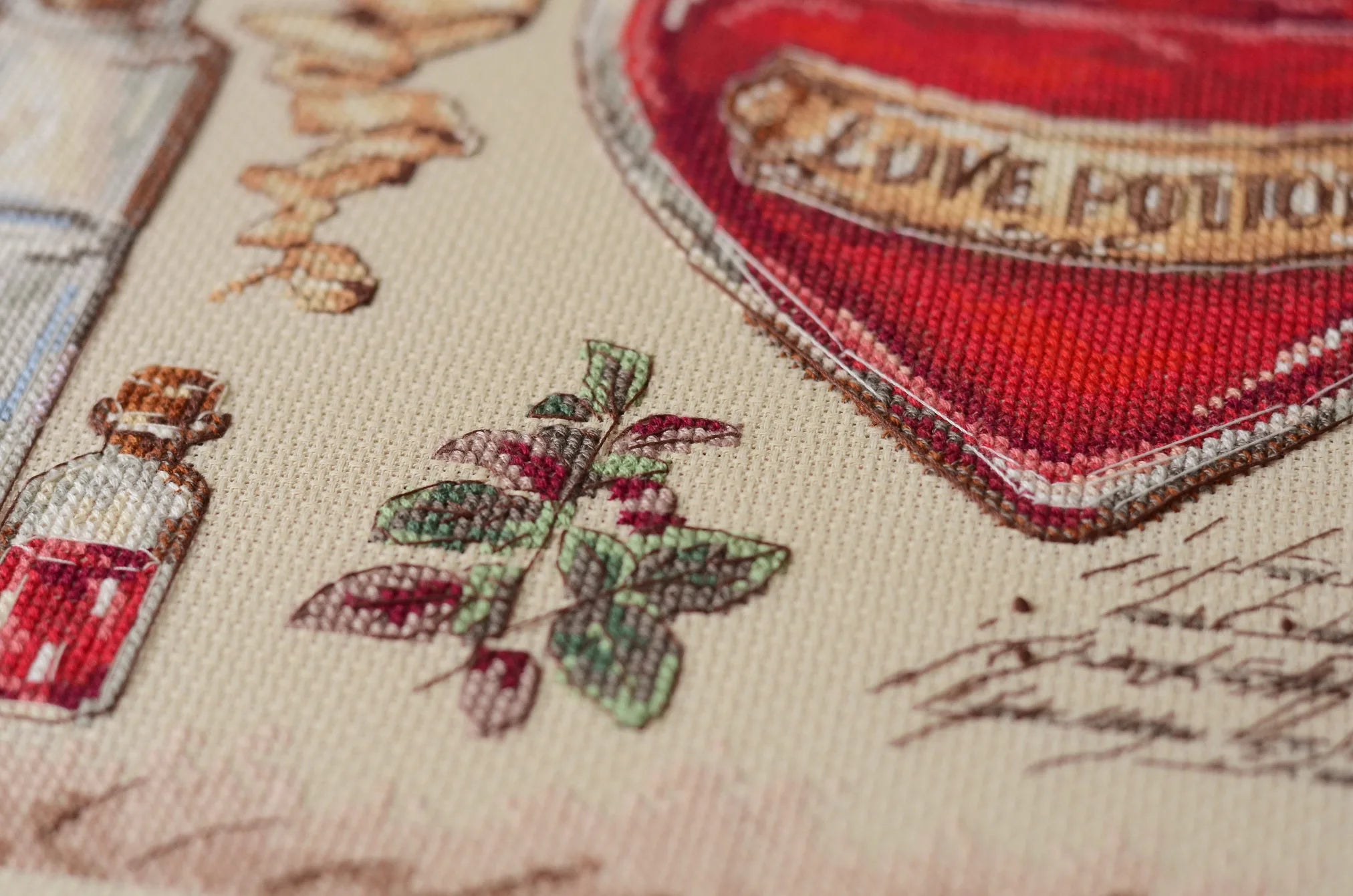 Cross Stitch Kit Cross-stitch kits Recipe for love