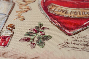 Cross Stitch Kit Cross-stitch kits Recipe for love