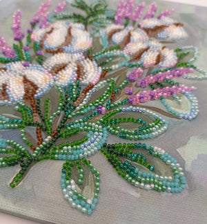 Bead Embroidery Kit Mid-sized bead embroidery kit Gentle dream