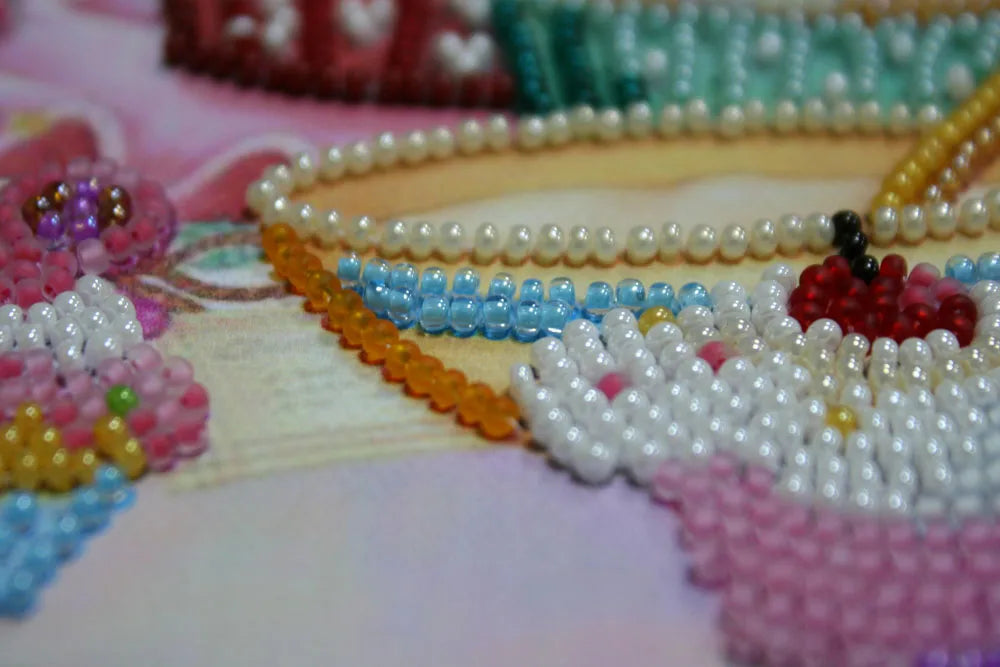 Bead Embroidery Kit Mid-sized bead embroidery kit Baked with love