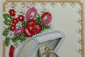 Postcards Bead Embroidery Kit Postcard bead embroidery kits Happy Wedding – 7