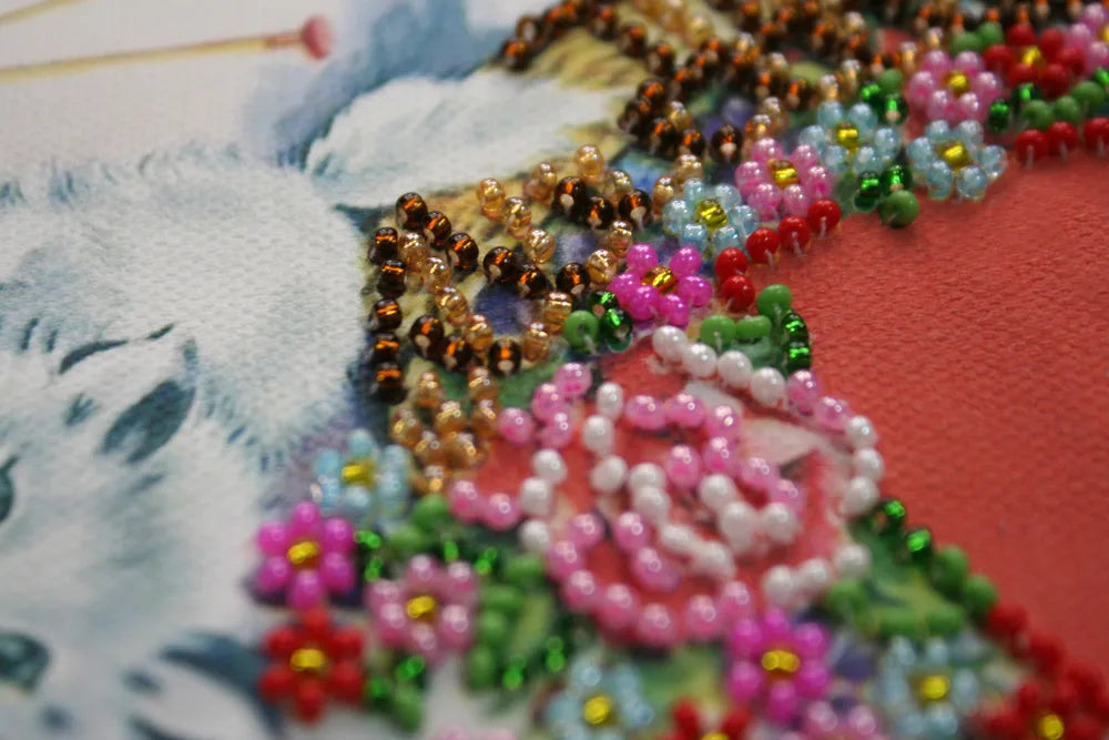 Postcards Bead Embroidery Kit Postcard Bead embroidery kit With love – 2