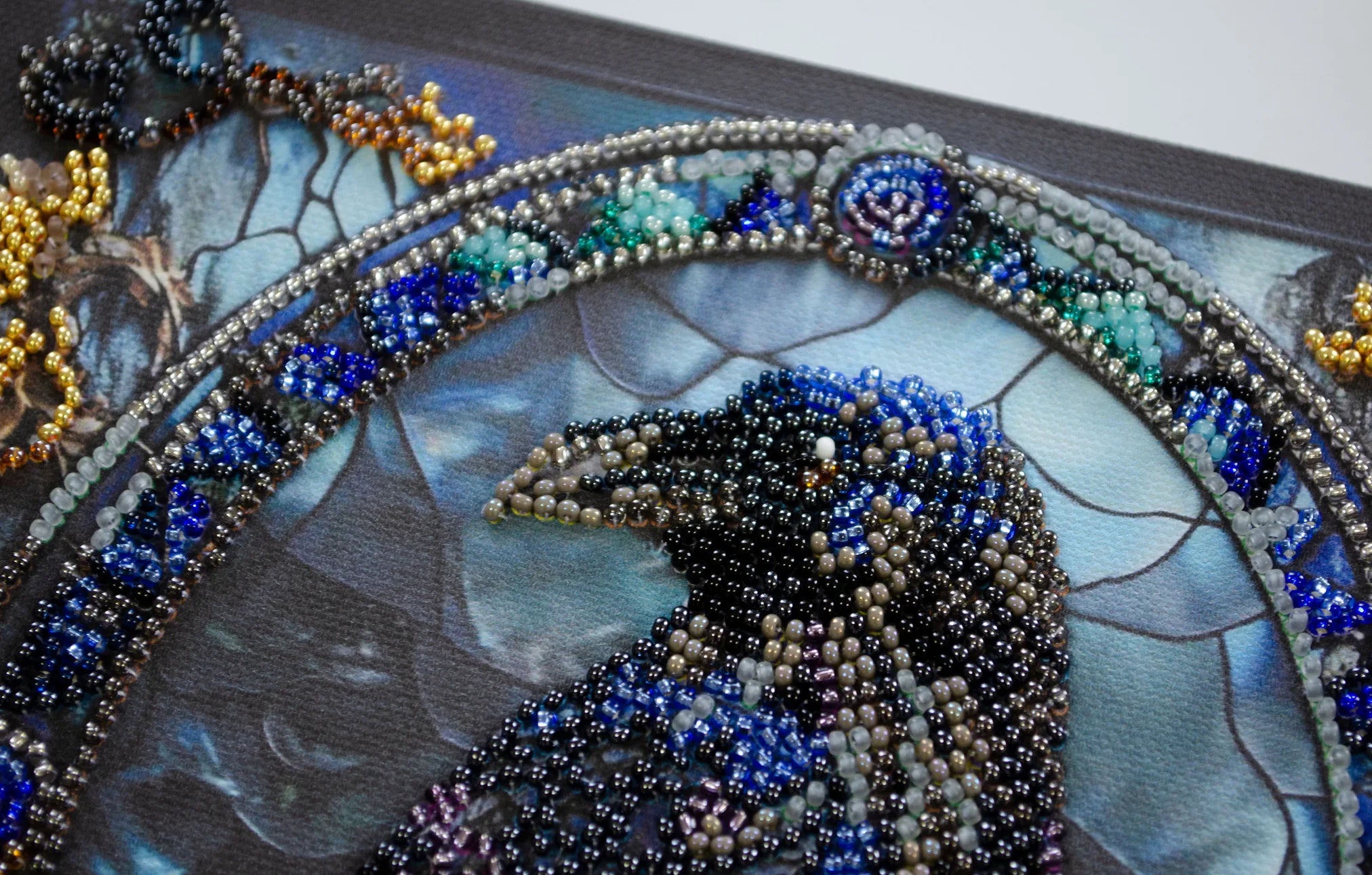 Bead Embroidery Kit Mid-sized bead embroidery kit Shade of night