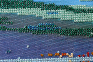 Bead Embroidery Kit Main Bead Embroidery Kit Fire in sky blue - 1