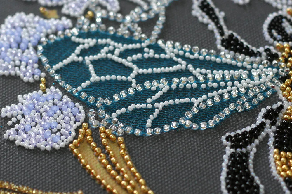 Bead Embroidery Kit Main Bead Embroidery Kit Bee in clover