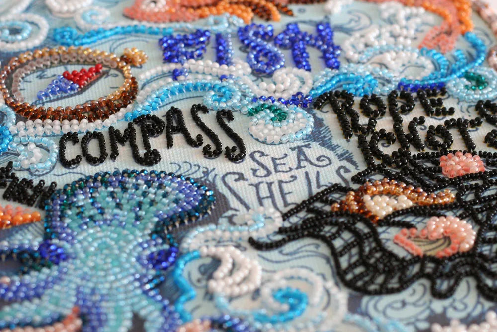 Bead Embroidery Kit Main Bead Embroidery Kit Secrets of the ocean