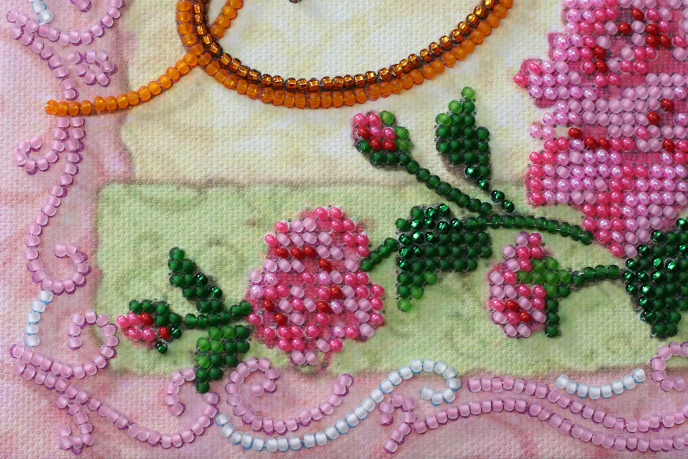 Bead Embroidery Kit Mini Bead embroidery kit Believe