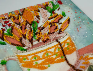Bead Embroidery Kit Mini Bead embroidery kit Аutumn aroma