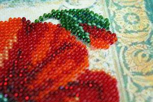 Bead Embroidery Kit Mini Bead embroidery kit Red velvet