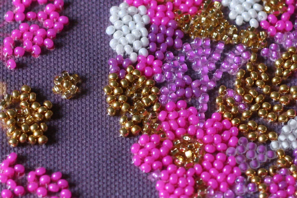 Bead Embroidery Kit Mini Bead embroidery kit Flower ball