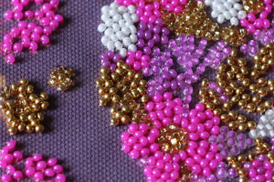 Bead Embroidery Kit Mini Bead embroidery kit Flower ball
