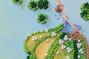 Bead Embroidery Kit Mini Bead embroidery kit Letter of happiness
