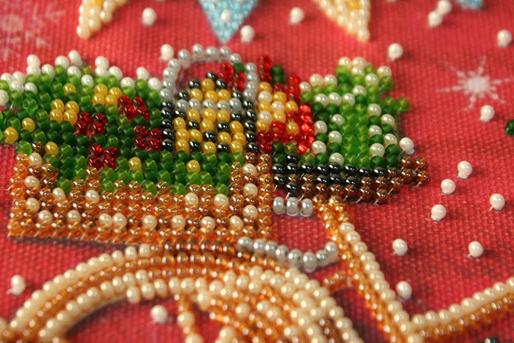 Bead Embroidery Kit Mini Bead embroidery kit Holiday time
