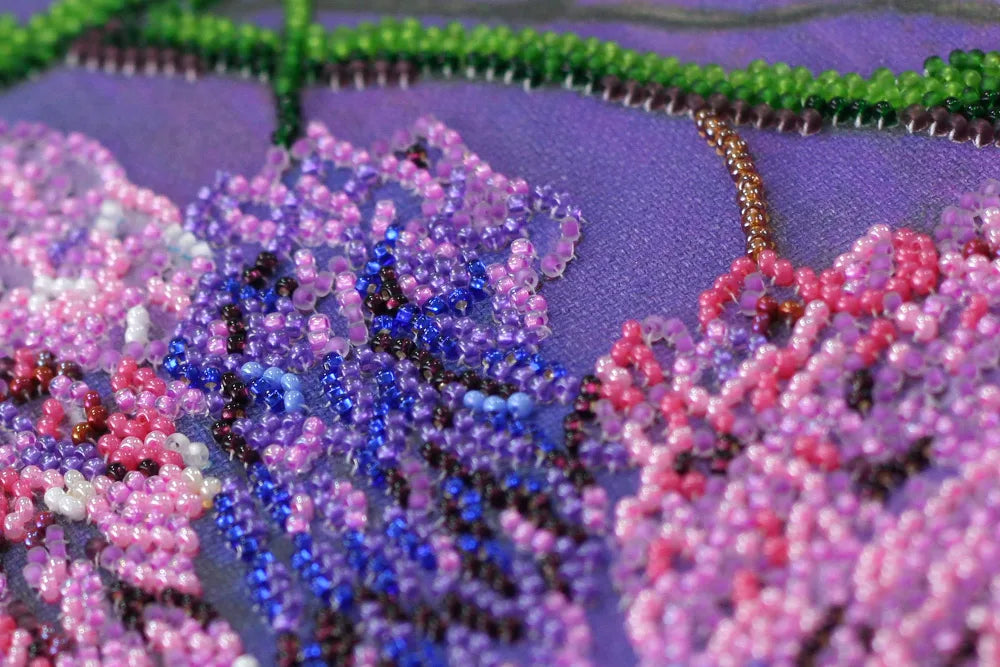 Bead Embroidery Kit Main Bead Embroidery Kit Wisteria