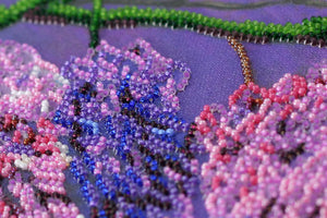 Bead Embroidery Kit Main Bead Embroidery Kit Wisteria