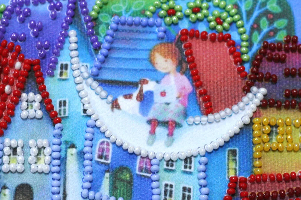 Bead Embroidery Kit Mini Bead embroidery kit Moon melody