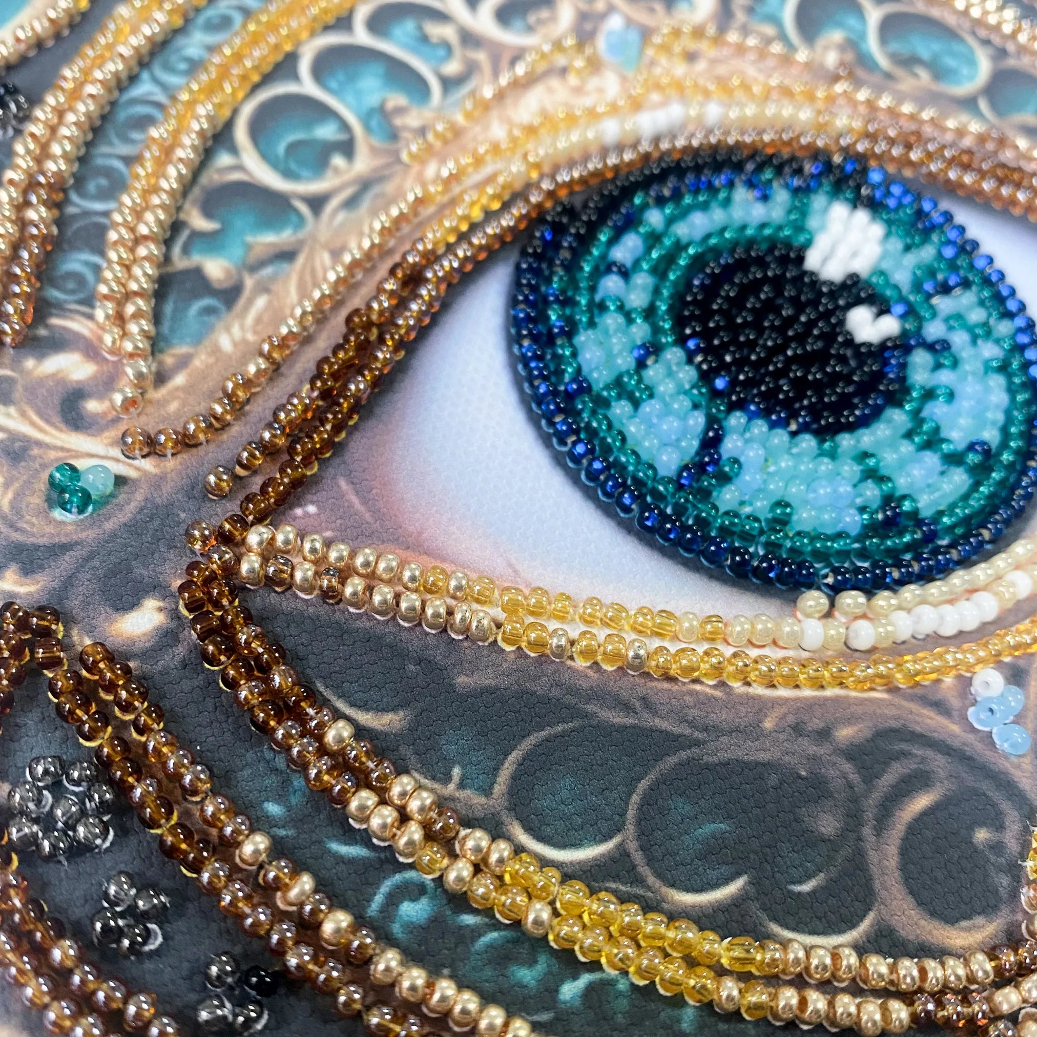 Bead Embroidery Kit Mini Bead embroidery kit Gaze Alchemy
