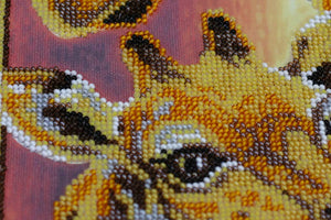 Bead Embroidery Kit Main Bead Embroidery Kit Giraffes