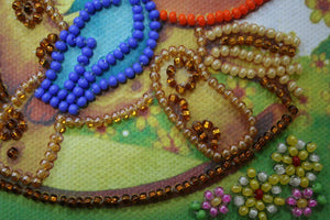 Bead Embroidery Kit Mini Bead embroidery kit On a rocking horse