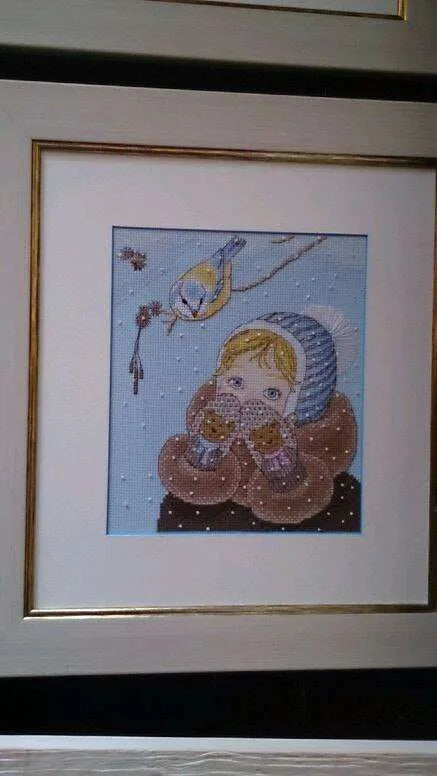 Cross Stitch Kit Cross-stitch kits Girl and bird