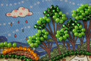 Magnets Bead Embroidery Kit Magnets Bead embroidery kit Flower sea