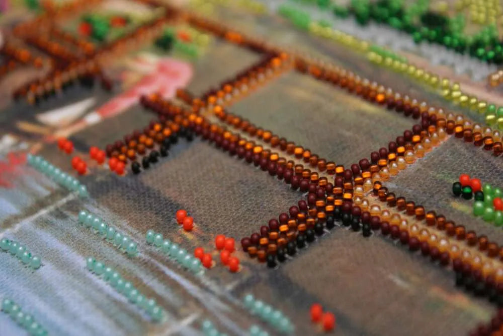 Bead Embroidery Kit Main Bead Embroidery Kit Sunday picnic