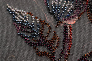 Bead Embroidery Kit Mid-sized bead embroidery kit Flower of the night