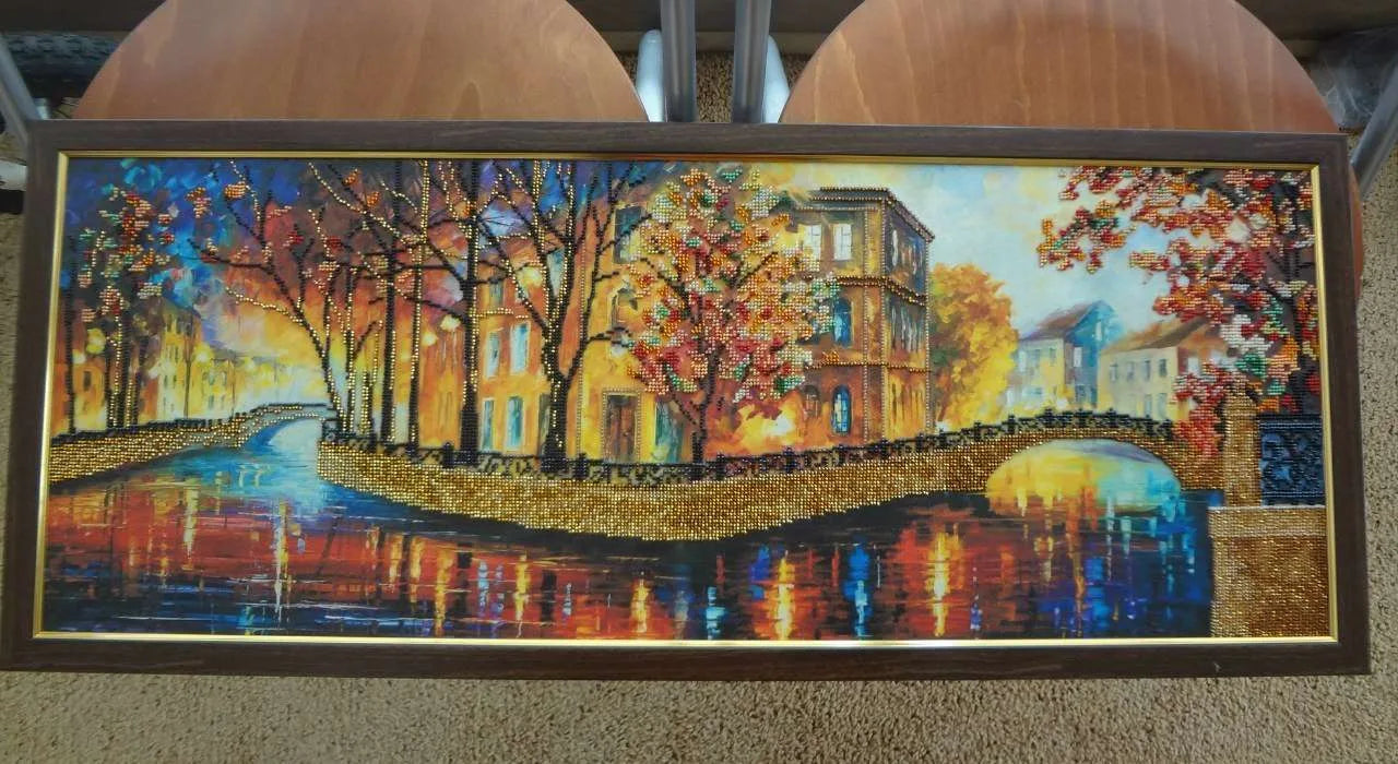 Bead Embroidery Kit Main Bead Embroidery Kit Gold reflections