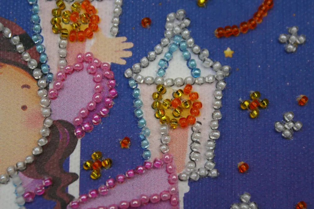 Bead Embroidery Kit Mini Bead embroidery kit Star dance