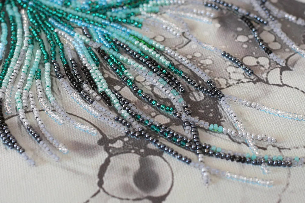 Bead Embroidery Kit Main Bead Embroidery Kit Aquamarine