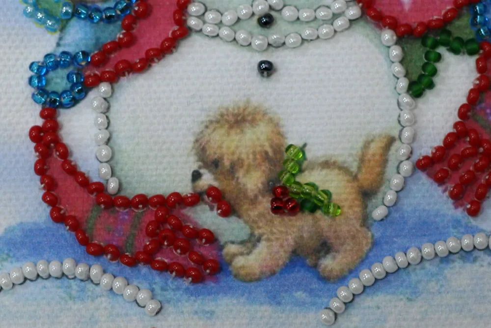 Postcards Bead Embroidery Kit Postcard Bead embroidery kit Happy New Year – 8