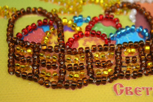 Magnets Bead Embroidery Kit Magnets Bead embroidery kit Easter still-life – 4