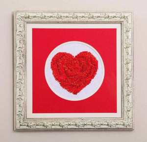 Bead Embroidery Kit Mini Bead embroidery kit Heart