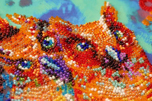 Bead Embroidery Kit Mid-sized bead embroidery kit Funny trio