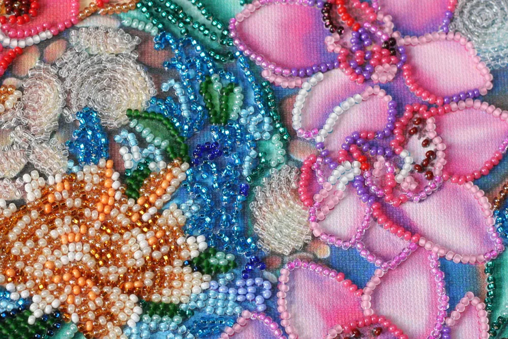 Bead Embroidery Kit Main Bead Embroidery Kit Koi carps