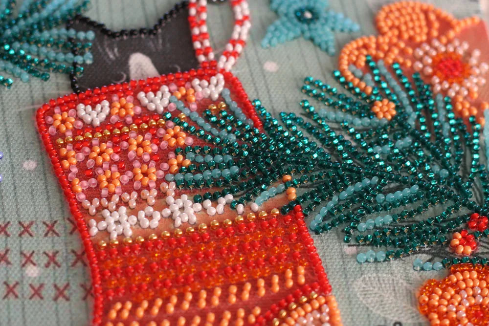 Bead Embroidery Kit Mid-sized bead embroidery kit Meowy