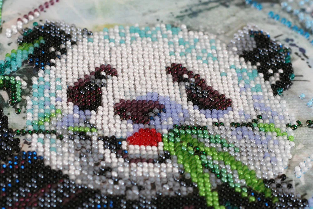 Bead Embroidery Kit Main Bead Embroidery Kit Bamboo bear