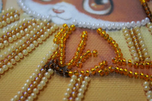 Bead Embroidery Kit Mini Bead embroidery kit Fox pup