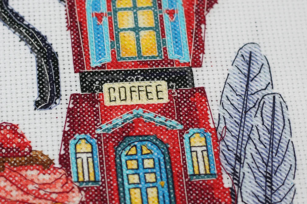Cross Stitch Kit Cross-stitch kits Coffee house