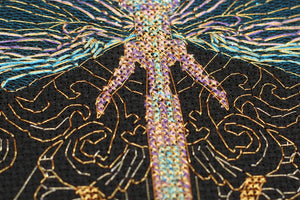Cross Stitch Kit Cross-stitch kits Golden dragonfly