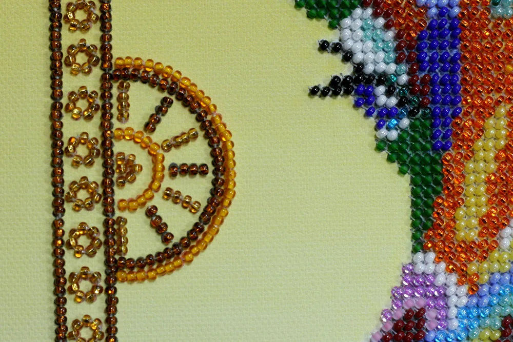 Bead Embroidery Kit Main Bead Embroidery Kit Rainbow giraffe