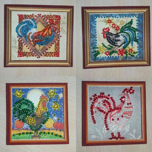 Magnets Bead Embroidery Kit Mini Magnets Bead embroidery kit Gold crest