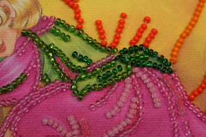 Bead Embroidery Kit Mini Bead embroidery kit Sleeping fairy