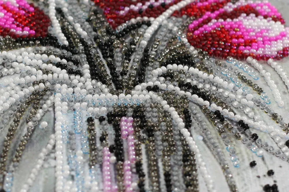 Bead Embroidery Kit Main Bead Embroidery Kit Red emerald