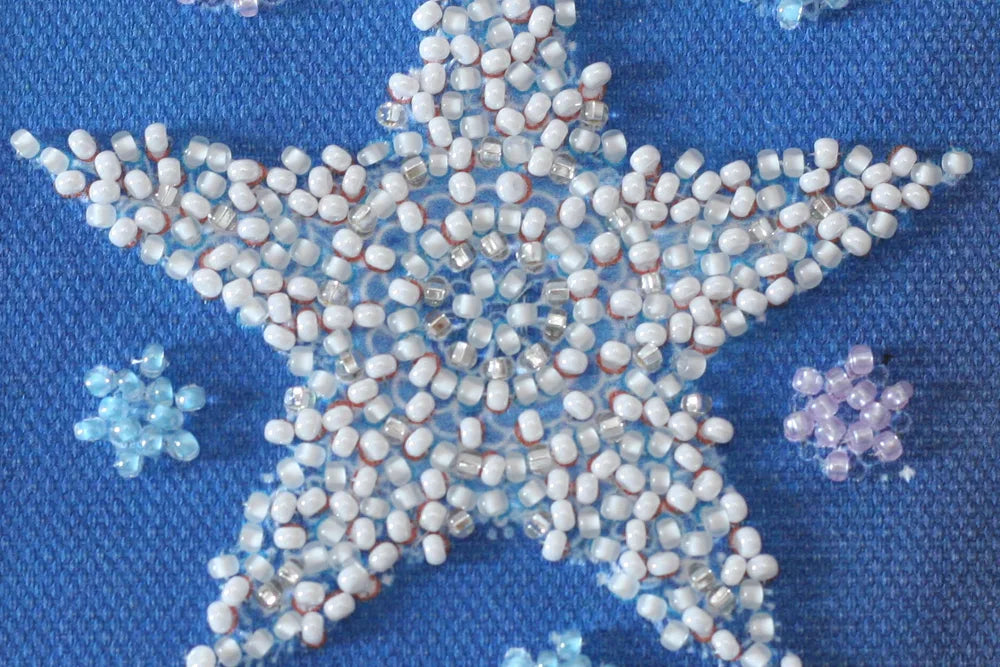 Postcards Bead Embroidery Kit Keychain cross-stitch kit Star