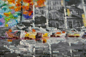 Bead Embroidery Kit Main Bead Embroidery Kit A town wakes up