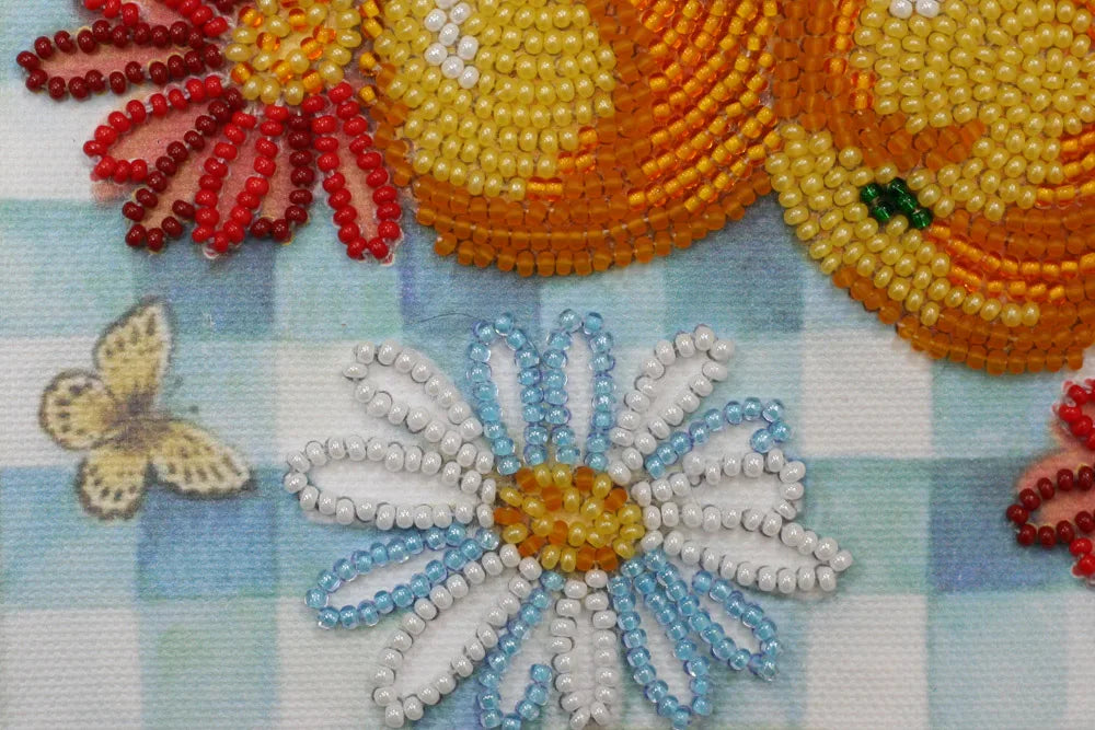 Bead Embroidery Kit Mini Bead embroidery kit The summer pears